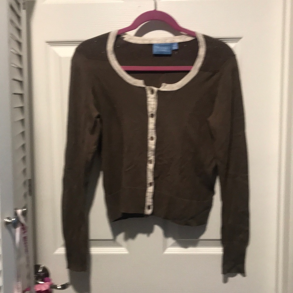 Vera Wang button front Sweater
